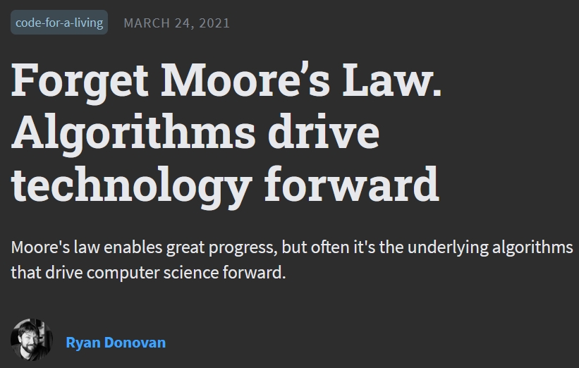 Algos vs Moores